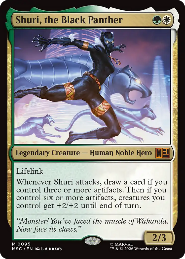 Shuri, the Black Panther (Surge Foil) [Marvel Super Heroes Commander] | Gear Gaming Bentonville