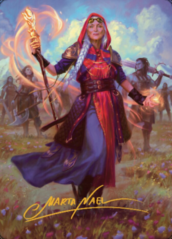 Jaya, Fiery Negotiator Art Card 1 (Gold-Stamped Signature) [Dominaria United Art Series] | Gear Gaming Bentonville