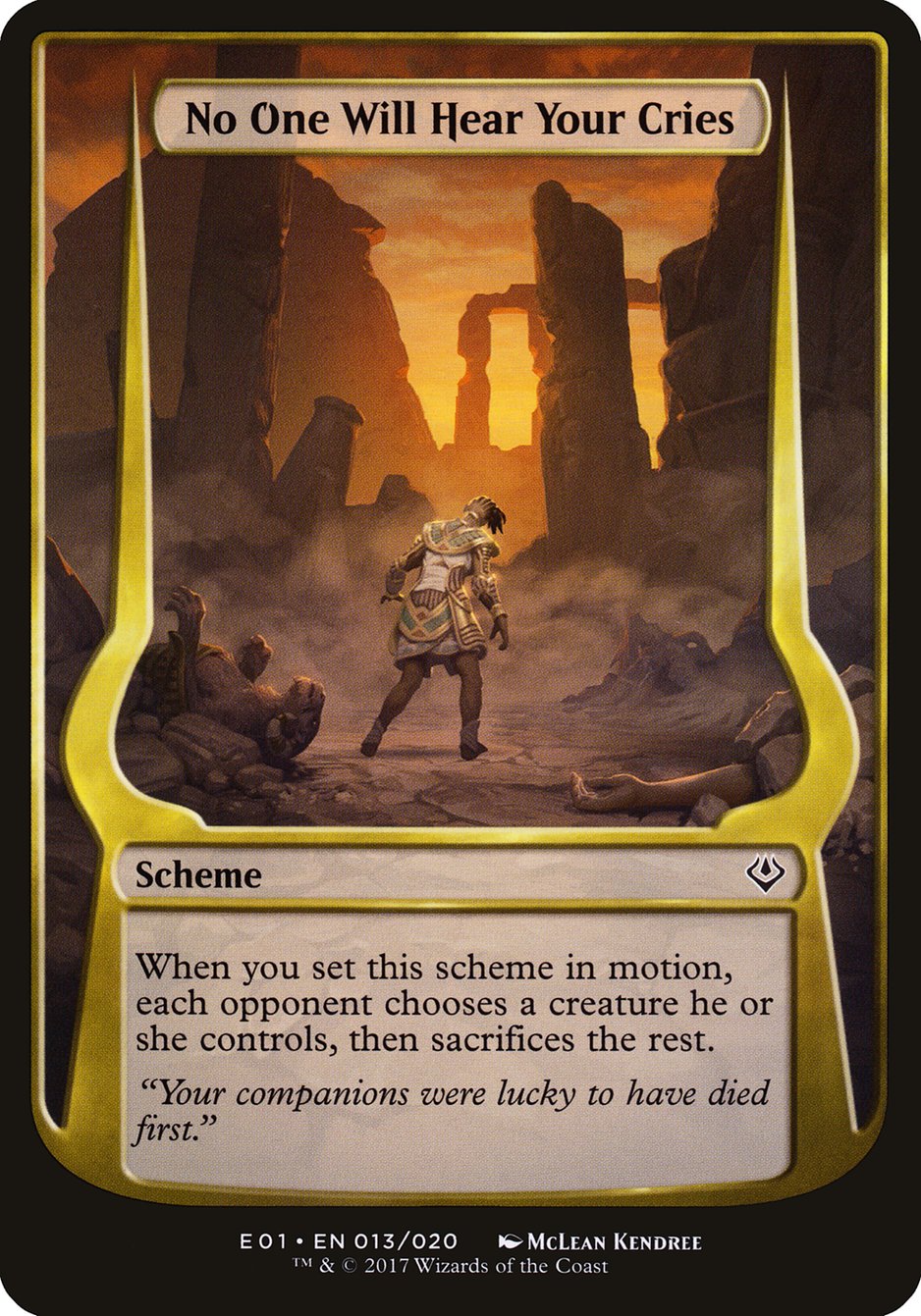 No One Will Hear Your Cries (Schemes) [Archenemy: Nicol Bolas Schemes] | Gear Gaming Bentonville