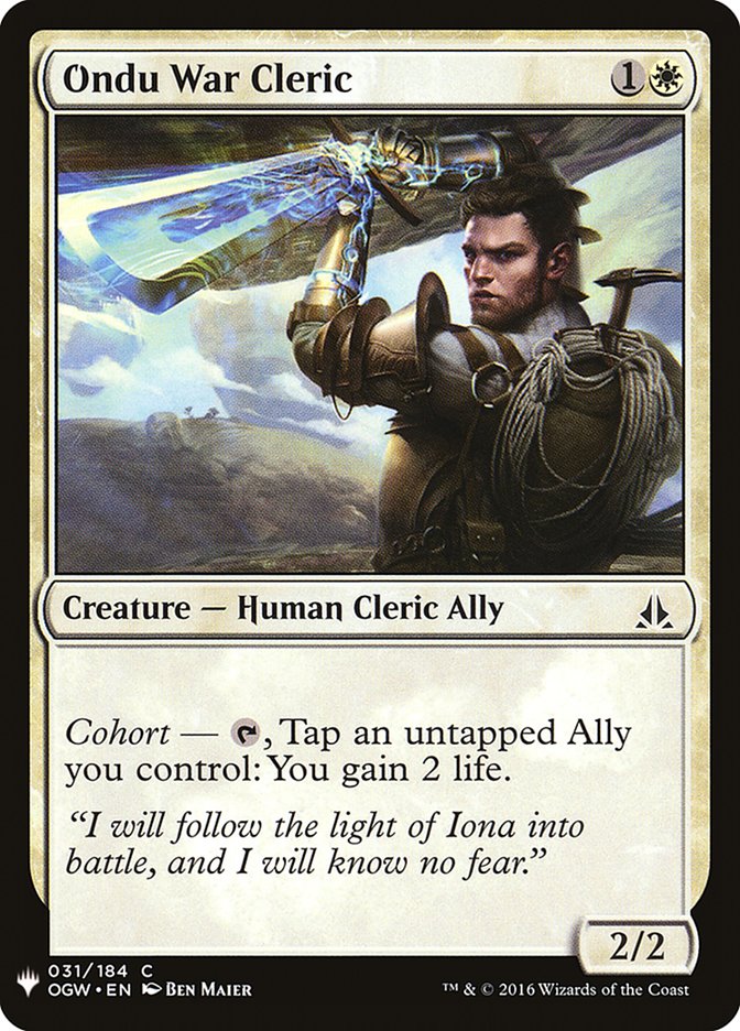 Ondu War Cleric [Mystery Booster] | Gear Gaming Bentonville