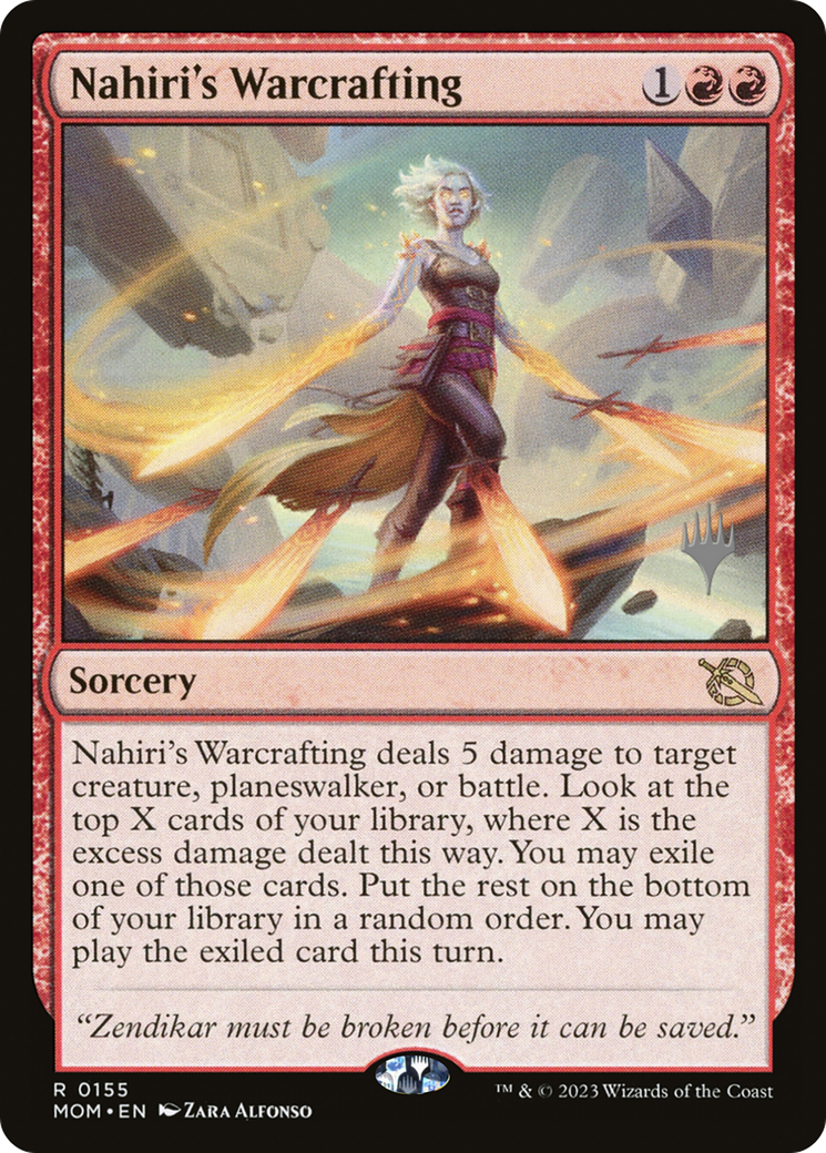 Nahiri's Warcrafting (Promo Pack) [March of the Machine Promos] | Gear Gaming Bentonville