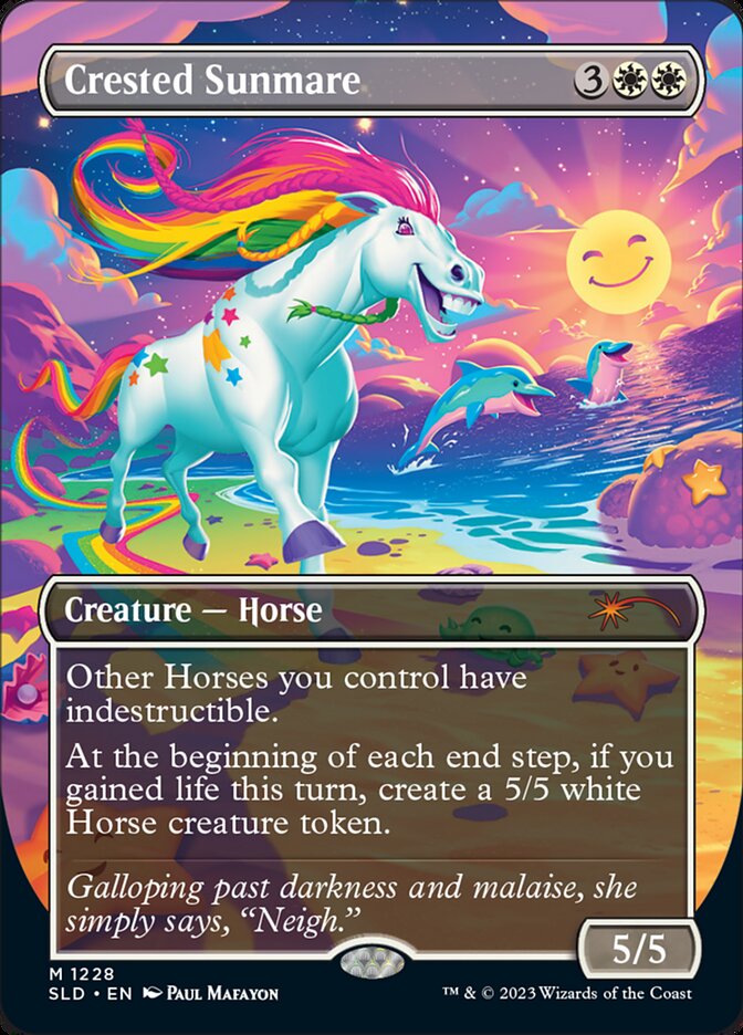 Crested Sunmare (Borderless) [Secret Lair Drop Series] | Gear Gaming Bentonville