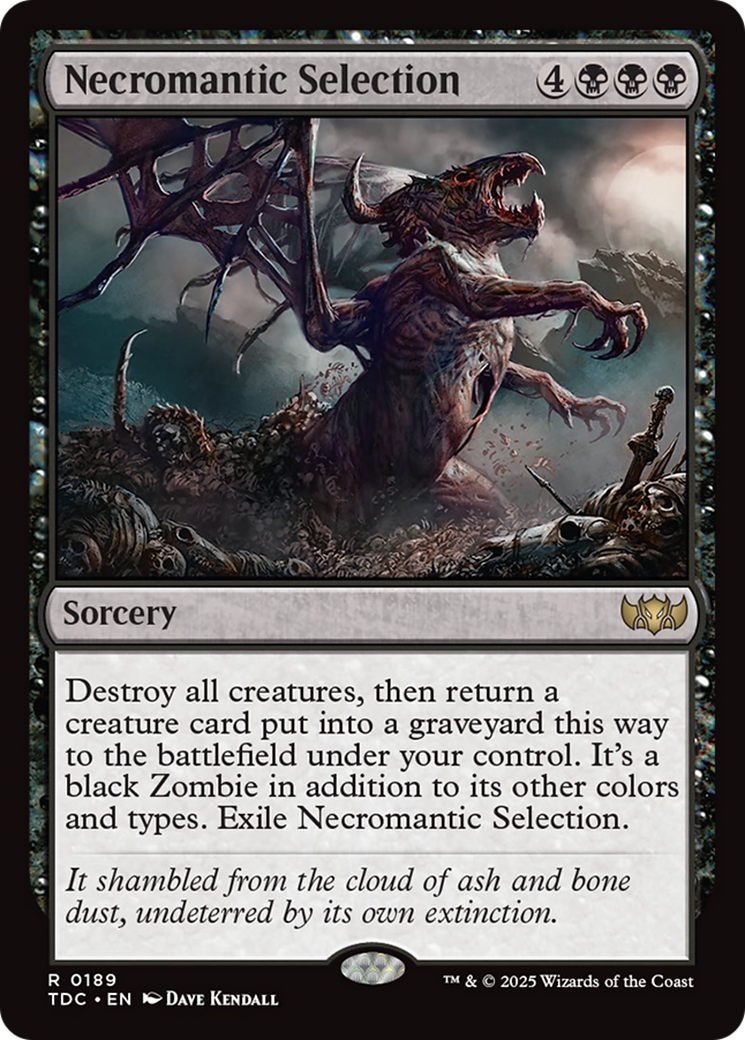 Necromantic Selection [Tarkir: Dragonstorm Commander] | Gear Gaming Bentonville