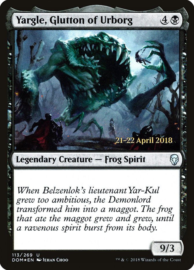 Yargle, Glutton of Urborg [Dominaria Prerelease Promos] | Gear Gaming Bentonville