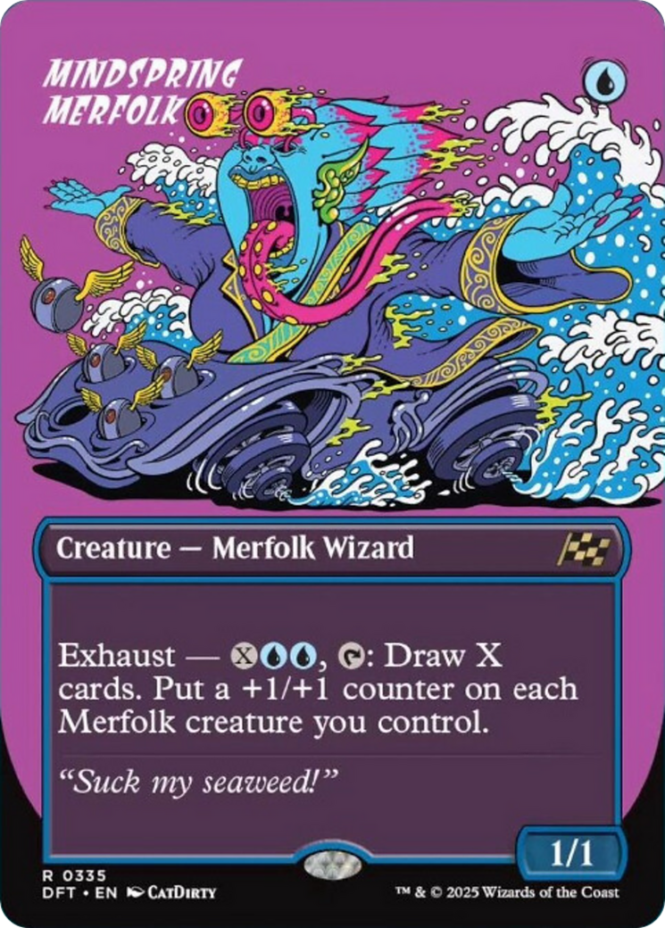 Mindspring Merfolk (Borderless) [Aetherdrift] | Gear Gaming Bentonville