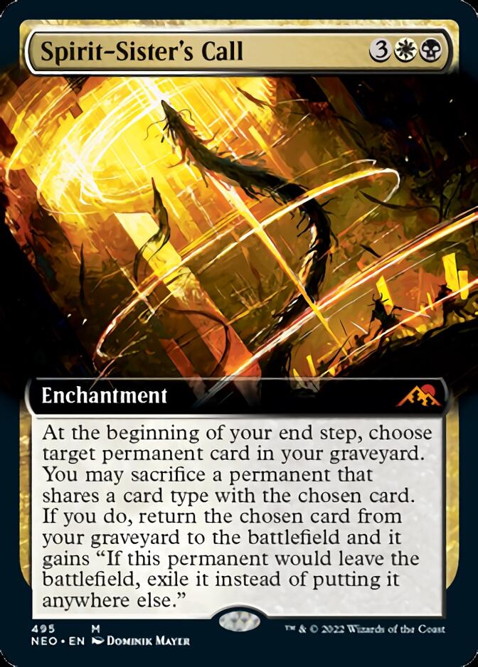 Spirit-Sister's Call (Extended Art) [Kamigawa: Neon Dynasty] | Gear Gaming Bentonville