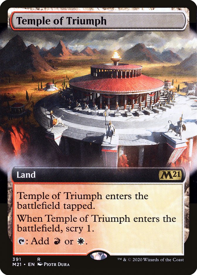 Temple of Triumph (Extended Art) [Core Set 2021] | Gear Gaming Bentonville