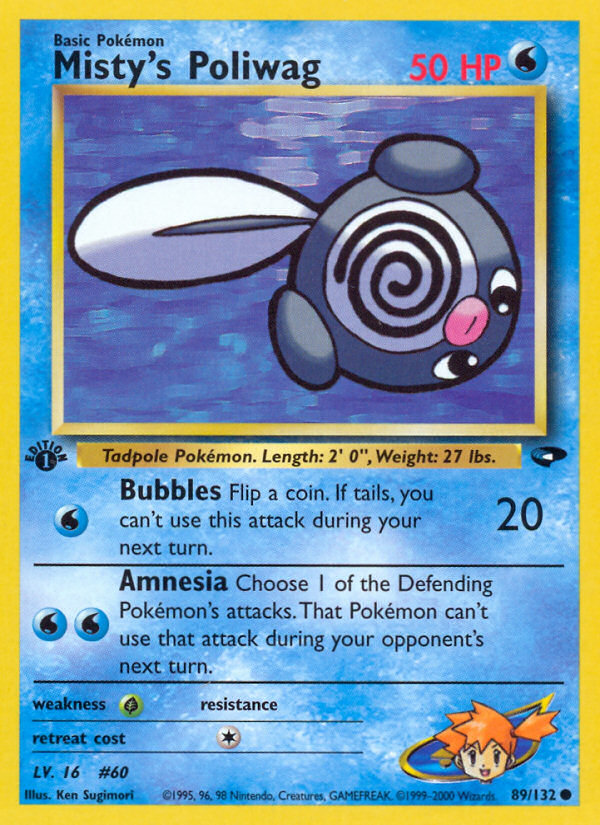 Misty's Poliwag (89/132) [Gym Challenge 1st Edition] | Gear Gaming Bentonville