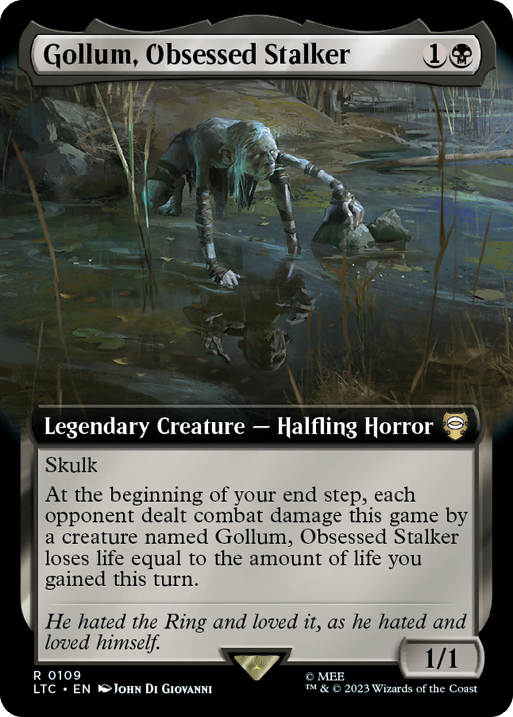 Gollum, Obsessed Stalker (Extended Art) [The Lord of the Rings: Tales of Middle-Earth Commander] | Gear Gaming Bentonville