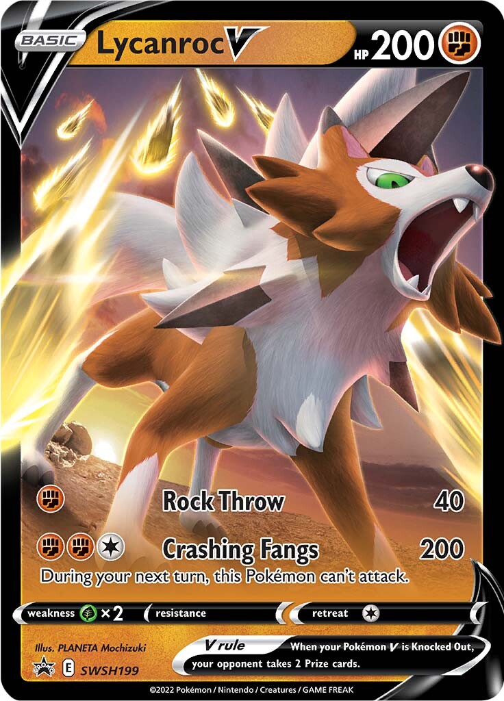 Lycanroc V (SWSH199) [Sword & Shield: Black Star Promos] | Gear Gaming Bentonville