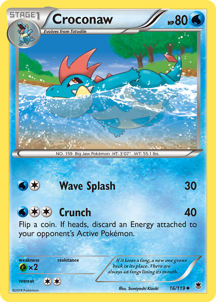 Croconaw (16/119) [XY: Phantom Forces] | Gear Gaming Bentonville