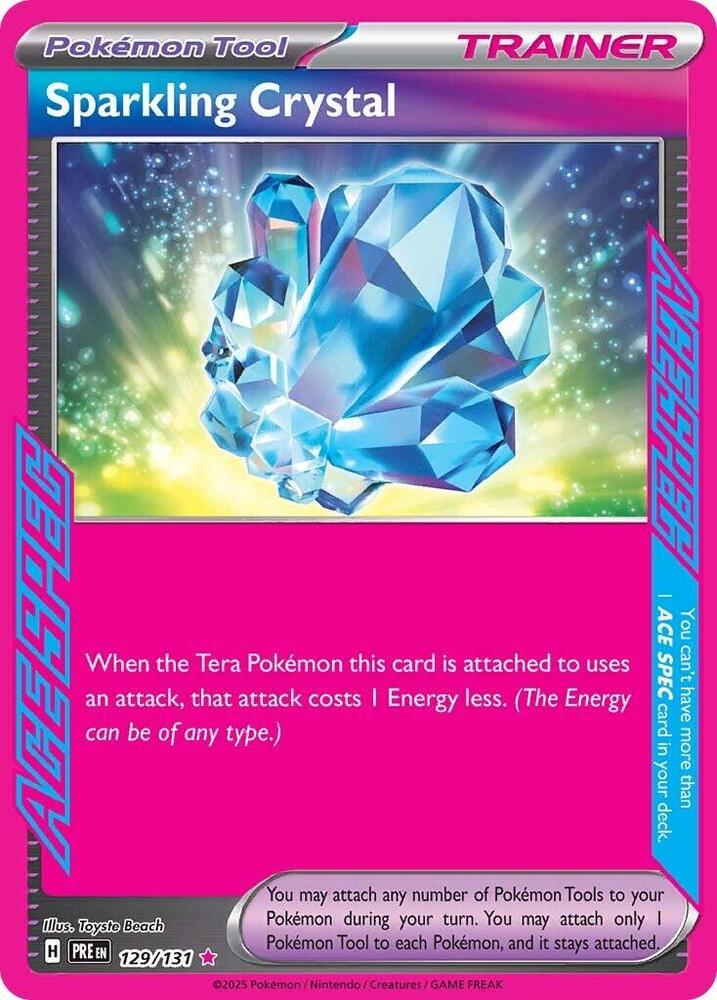 Sparkling Crystal (129/131) [Scarlet & Violet: Prismatic Evolutions] | Gear Gaming Bentonville