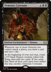 Demonic Covenant [Duskmourn: House of Horror Commander] | Gear Gaming Bentonville