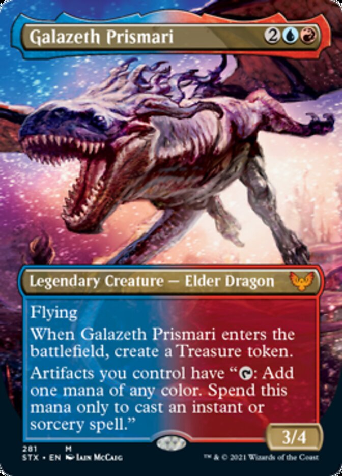 Galazeth Prismari (Borderless Alternate Art) [Strixhaven: School of Mages] | Gear Gaming Bentonville