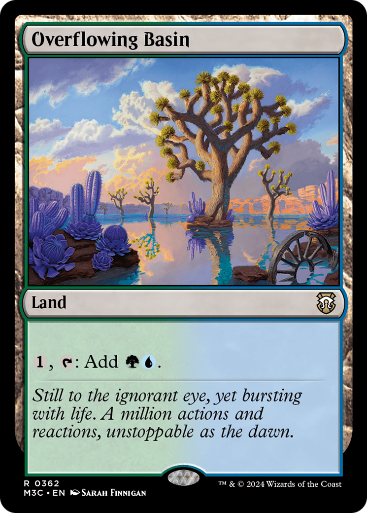 Overflowing Basin (Ripple Foil) [Modern Horizons 3 Commander] | Gear Gaming Bentonville