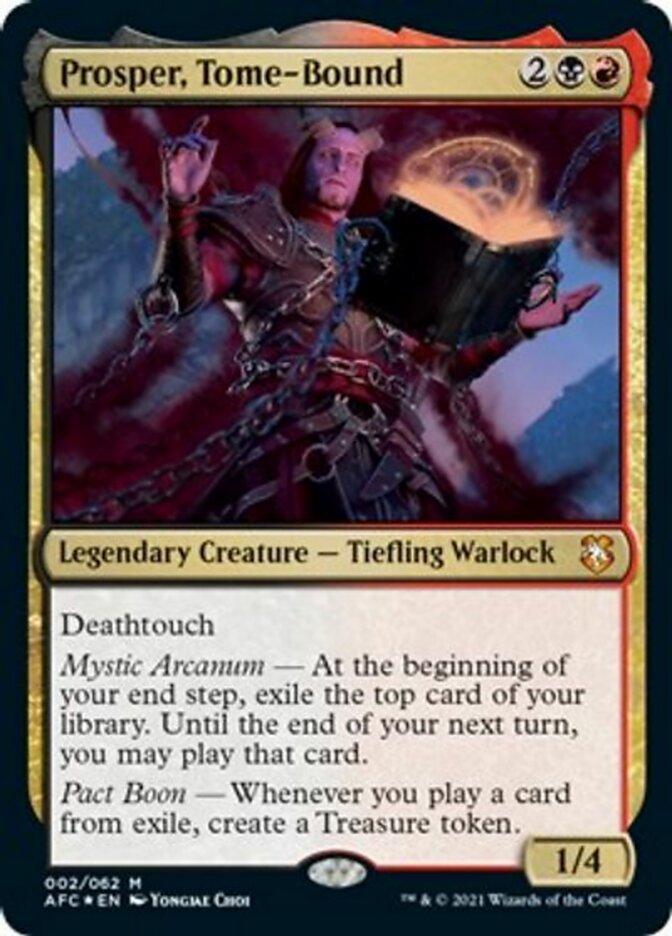 Prosper, Tome-Bound (Display Commander) [Dungeons & Dragons: Adventures in the Forgotten Realms Commander] | Gear Gaming Bentonville