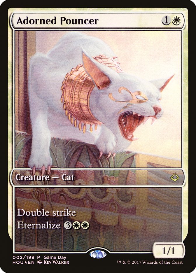 Adorned Pouncer (Game Day) (Full Art) [Hour of Devastation Promos] | Gear Gaming Bentonville