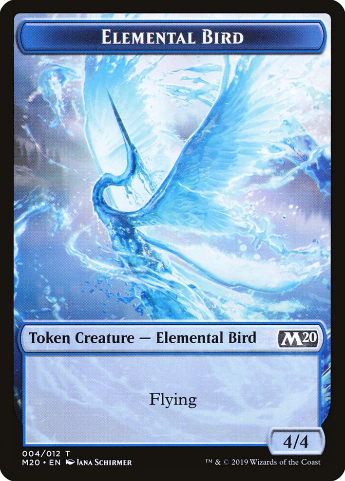 Elemental Bird Token [Core Set 2020 Tokens] | Gear Gaming Bentonville