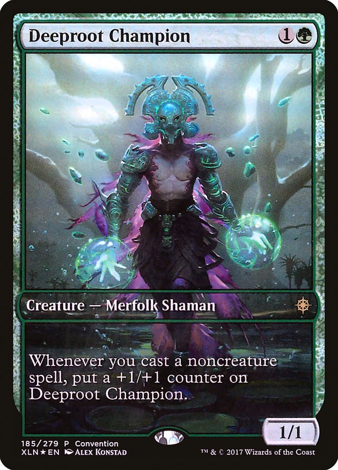 Deeproot Champion (Convention) (Full Art) [Ixalan Promos] | Gear Gaming Bentonville