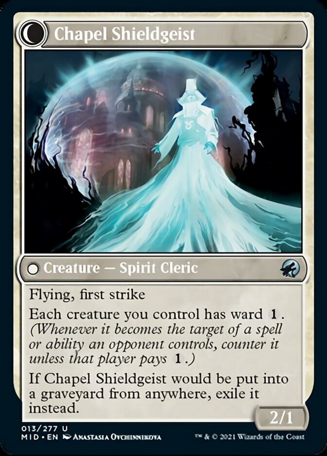 Chaplain of Alms // Chapel Shieldgeist [Innistrad: Midnight Hunt] | Gear Gaming Bentonville