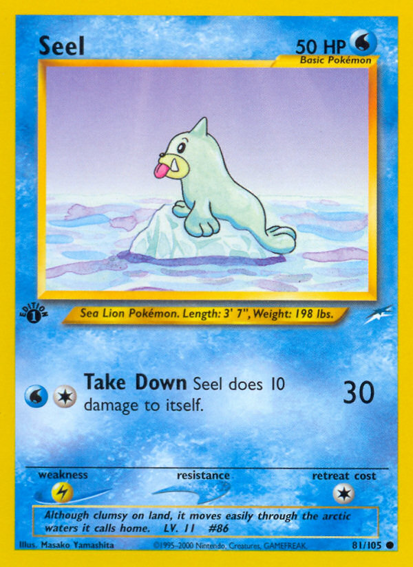 Seel (81/105) [Neo Destiny 1st Edition] | Gear Gaming Bentonville