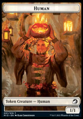 Human // Elemental Double-Sided Token [Innistrad: Midnight Hunt Tokens] | Gear Gaming Bentonville