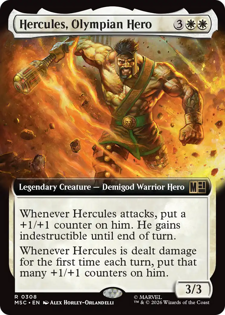 Hercules, Olympian Hero (Extended Art) [Marvel Super Heroes Commander] | Gear Gaming Bentonville