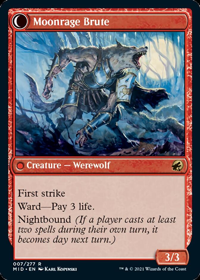 Brutal Cathar // Moonrage Brute [Innistrad: Midnight Hunt] | Gear Gaming Bentonville