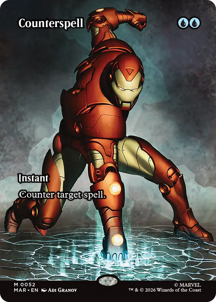 Counterspell (Borderless) (0052) [Marvel Universe: Eternal-Legal] | Gear Gaming Bentonville