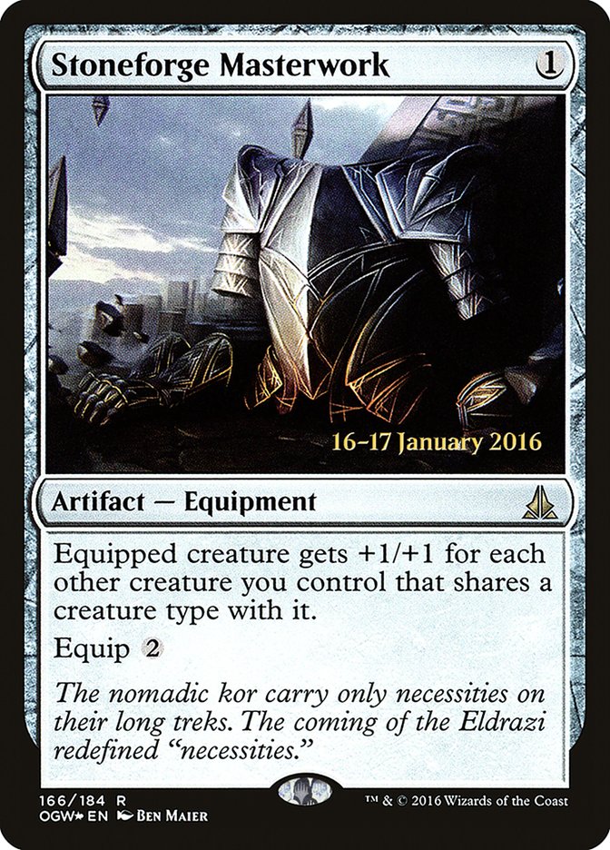 Stoneforge Masterwork [Oath of the Gatewatch Prerelease Promos] | Gear Gaming Bentonville