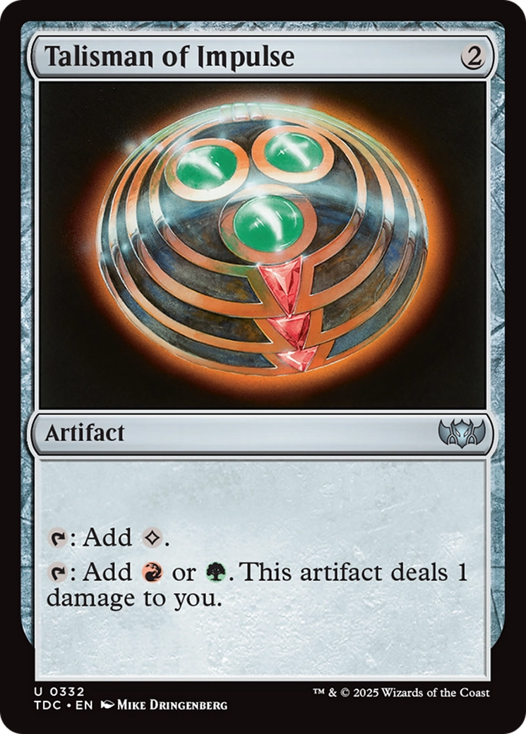 Talisman of Impulse [Tarkir: Dragonstorm Commander] | Gear Gaming Bentonville