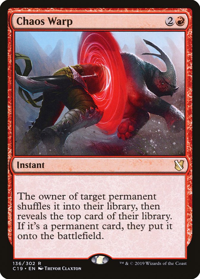 Chaos Warp [Commander 2019] | Gear Gaming Bentonville