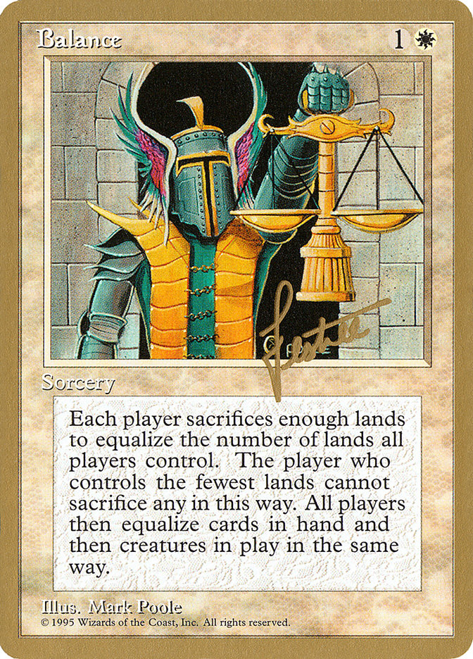 Balance (Bertrand Lestree) [Pro Tour Collector Set] | Gear Gaming Bentonville