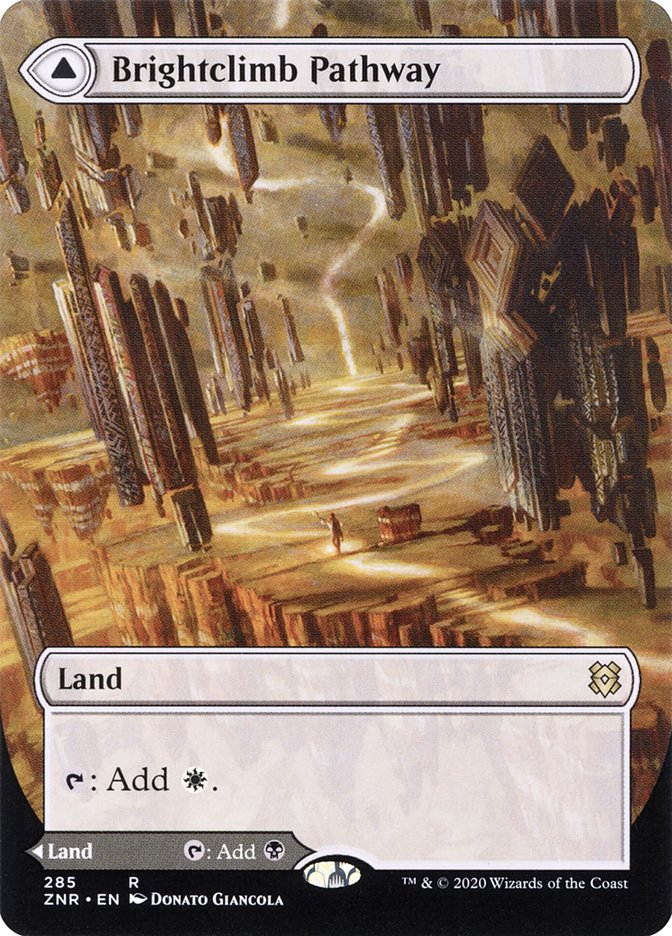 Brightclimb Pathway // Grimclimb Pathway (Borderless Alternate Art) [Zendikar Rising] | Gear Gaming Bentonville