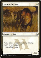 Savannah Lions [Mystery Booster] | Gear Gaming Bentonville