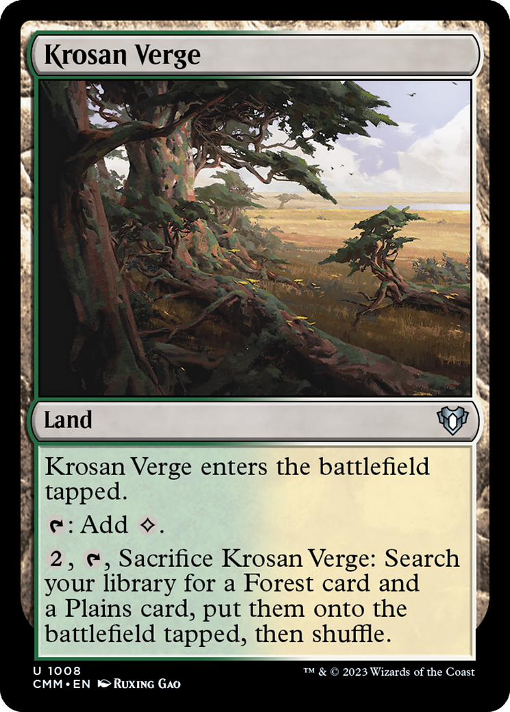 Krosan Verge [Commander Masters] | Gear Gaming Bentonville