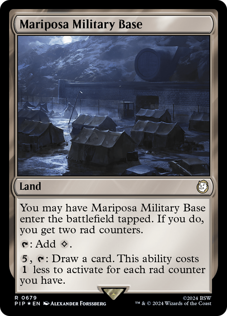Mariposa Military Base (Surge Foil) [Fallout] | Gear Gaming Bentonville