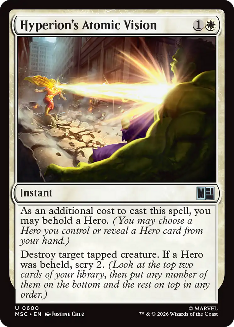 Hyperion's Atomic Vision [Marvel Super Heroes Commander] | Gear Gaming Bentonville