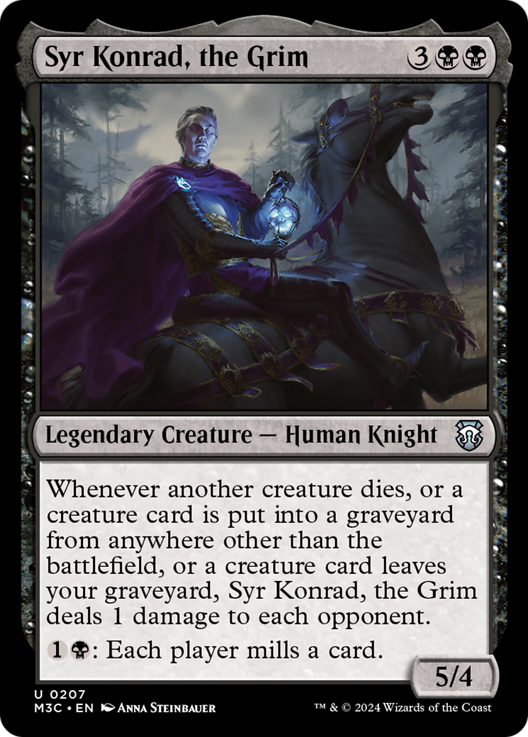 Syr Konrad, the Grim (Ripple Foil) [Modern Horizons 3 Commander] | Gear Gaming Bentonville