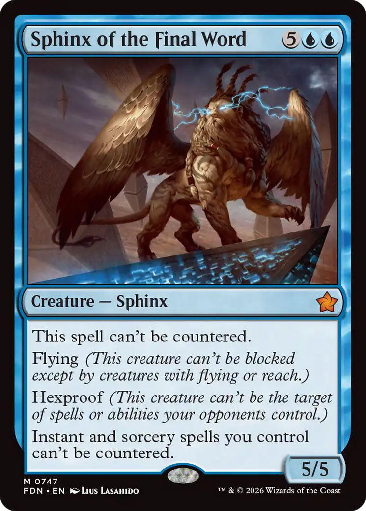 Sphinx of the Final Word (0747) [Foundations] | Gear Gaming Bentonville