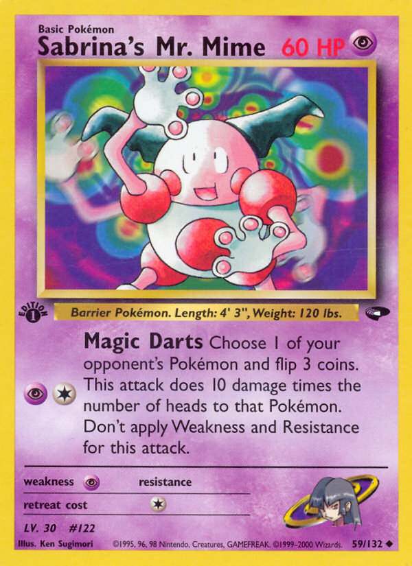 Sabrina's Mr. Mime (59/132) [Gym Challenge 1st Edition] | Gear Gaming Bentonville