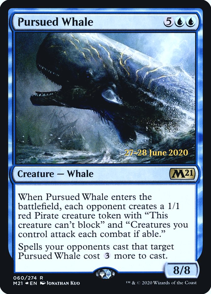 Pursued Whale [Core Set 2021 Prerelease Promos] | Gear Gaming Bentonville