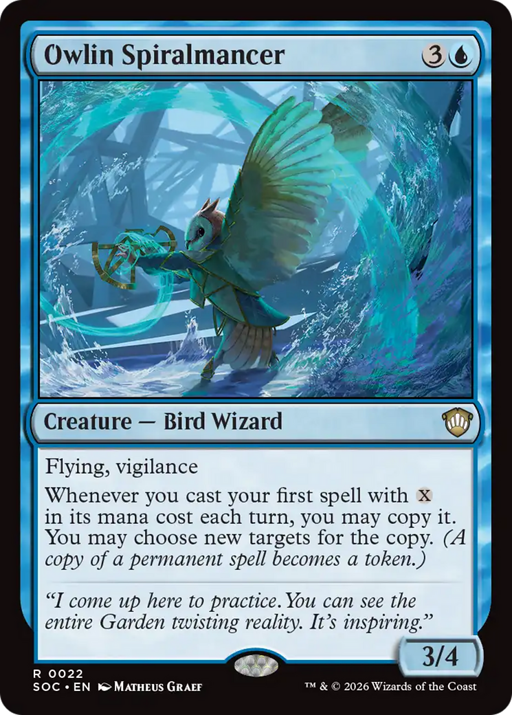 Owlin Spiralmancer [Secrets of Strixhaven Commander] | Gear Gaming Bentonville