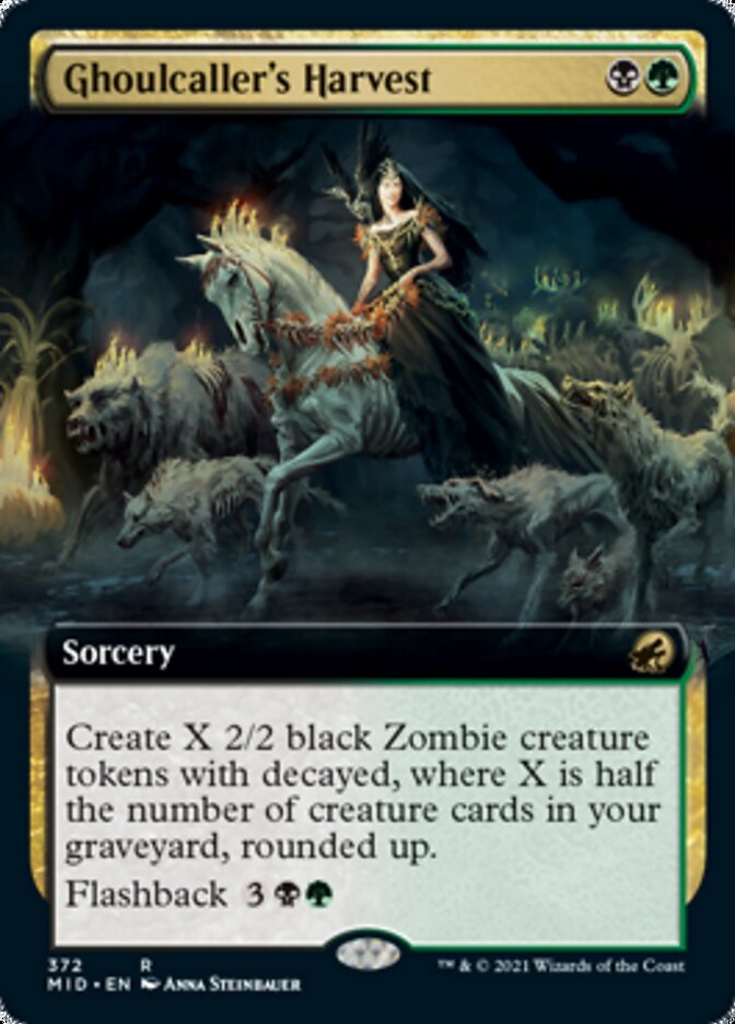 Ghoulcaller's Harvest (Extended Art) [Innistrad: Midnight Hunt] | Gear Gaming Bentonville
