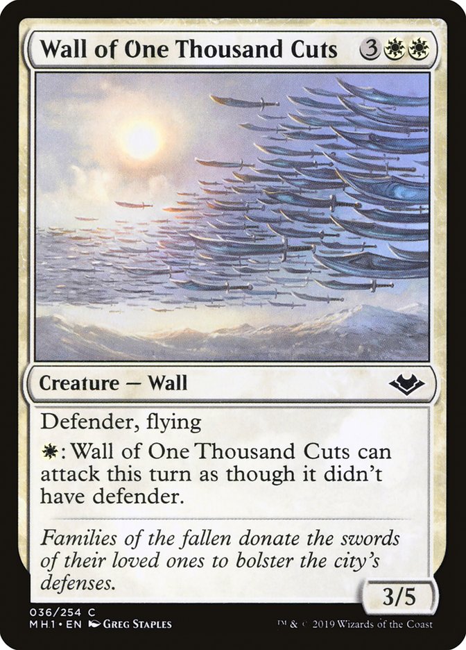 Wall of One Thousand Cuts [Modern Horizons] | Gear Gaming Bentonville