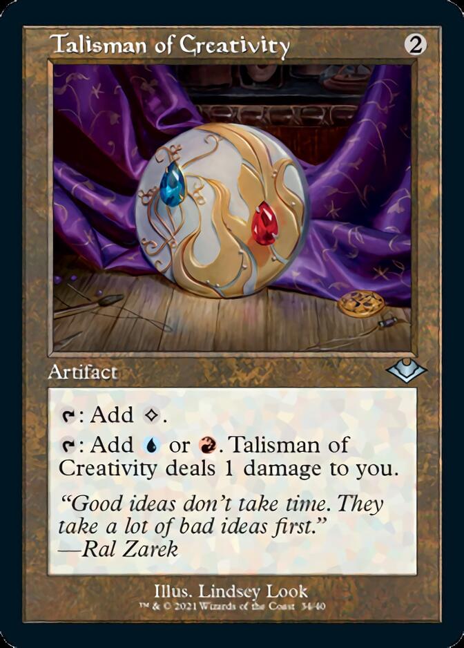 Talisman of Creativity (Retro Foil Etched) [Modern Horizons] | Gear Gaming Bentonville