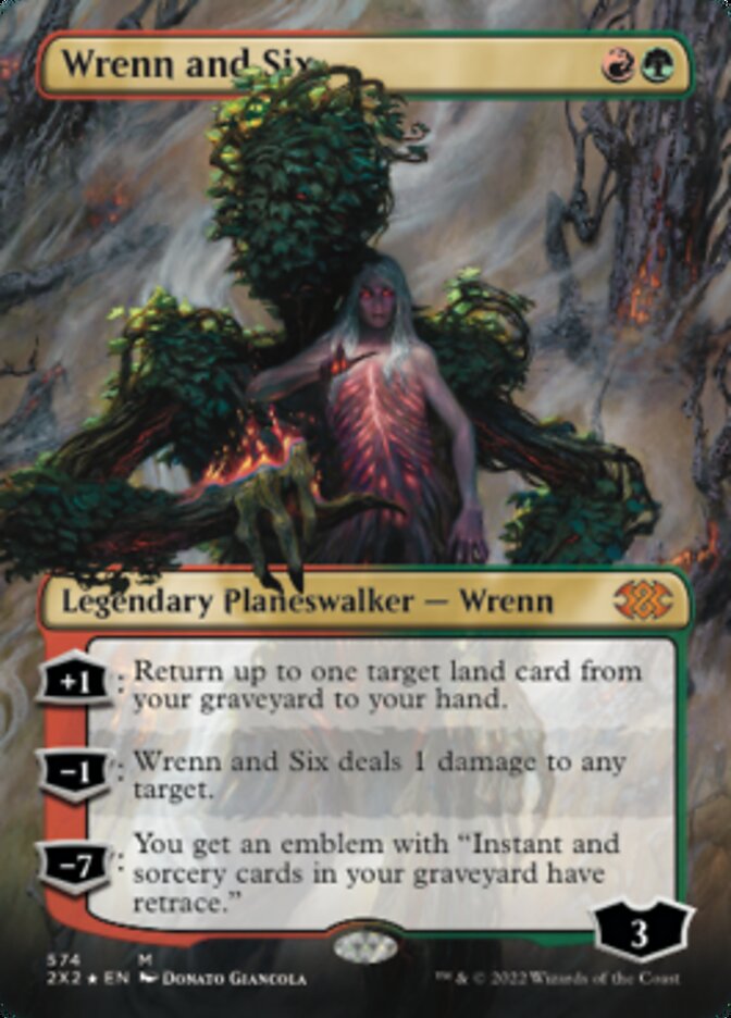 Wrenn and Six (Textured Foil) [Double Masters 2022] | Gear Gaming Bentonville