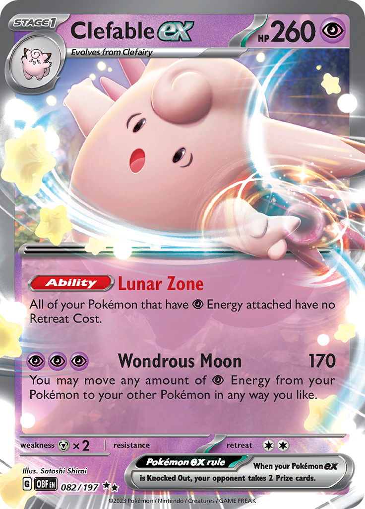 Clefable ex (082/197) [Scarlet & Violet: Obsidian Flames] | Gear Gaming Bentonville