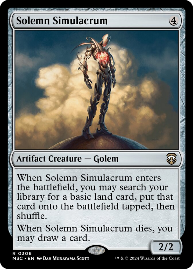 Solemn Simulacrum (Ripple Foil) [Modern Horizons 3 Commander] | Gear Gaming Bentonville