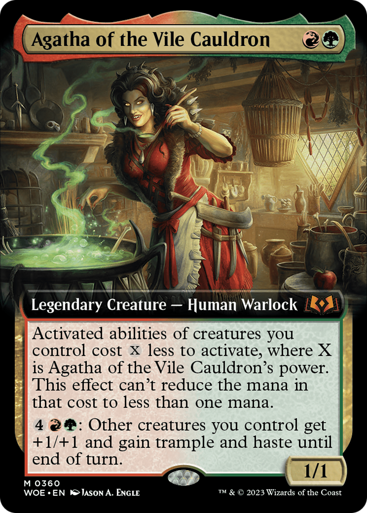 Agatha of the Vile Cauldron (Extended Art) [Wilds of Eldraine] | Gear Gaming Bentonville